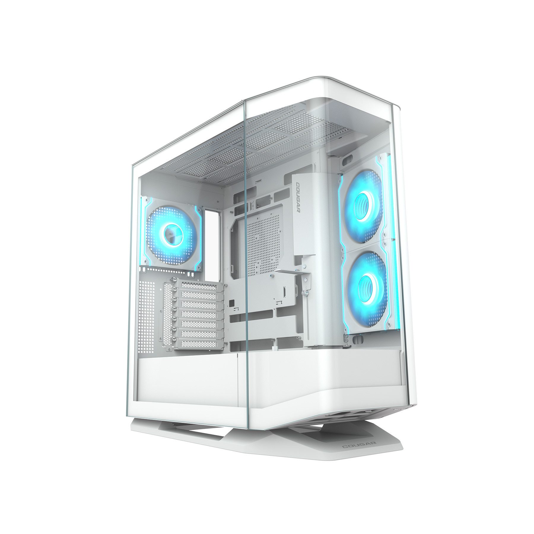 Cougar Gaming-Gehäuse FV270 BK, Midi-Tower, USB/Audio, 2x USB 3.0, 1x USB 3.2 Gen2 Type-C, ATX, schwarz, 4 Lüfter vormontiert
