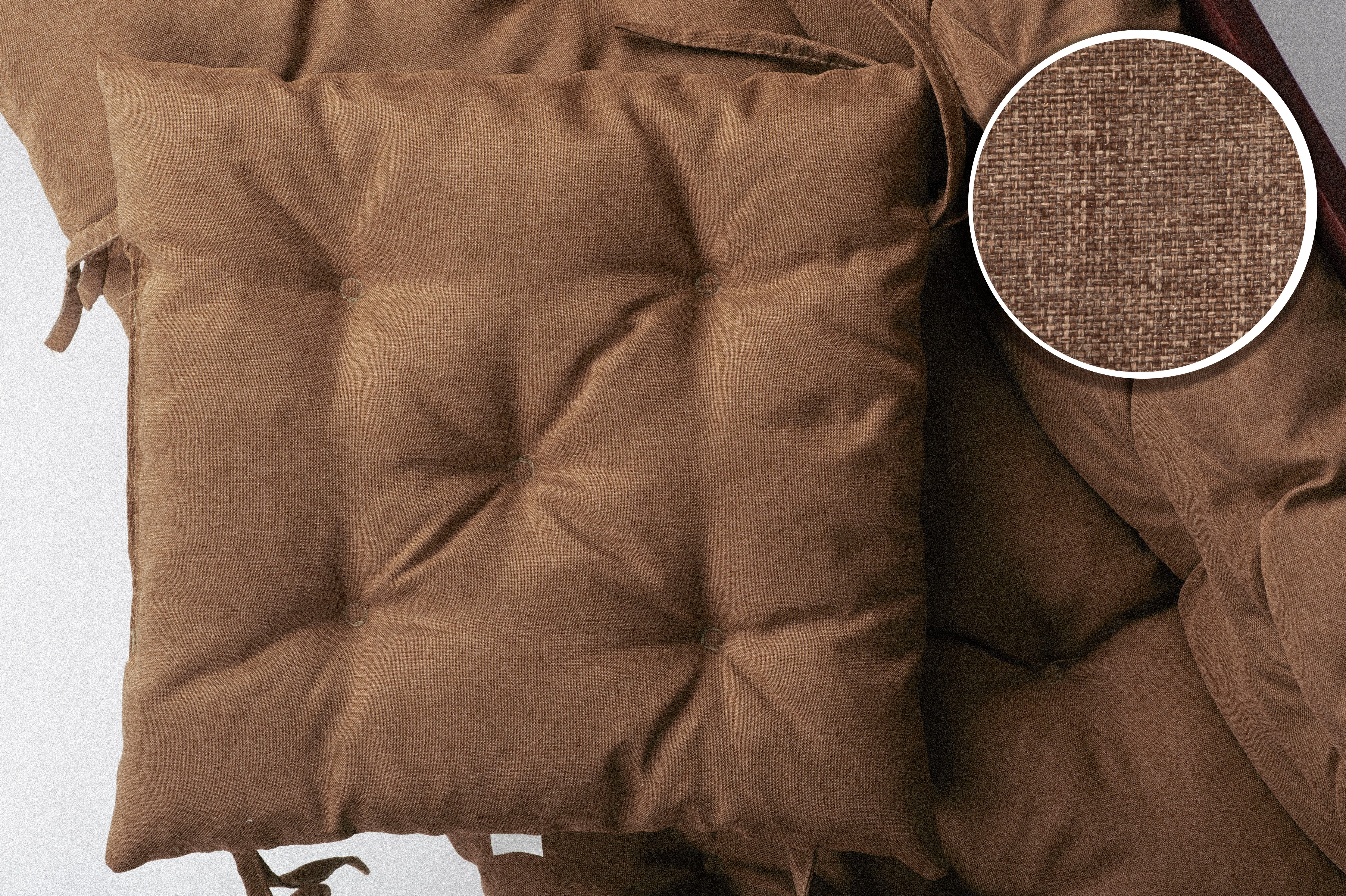 sunnypillow Bankauflage Bankauflage Stuhlkissen viele Farben und Größen zur Auswahl, 40 x 40 cm braun