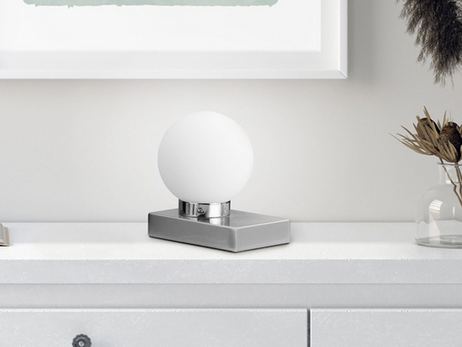 TRIO Leuchten LED Nachttischlampe, Dimmfunktion, LED wechselbar, warmweiß, günstig online kaufen