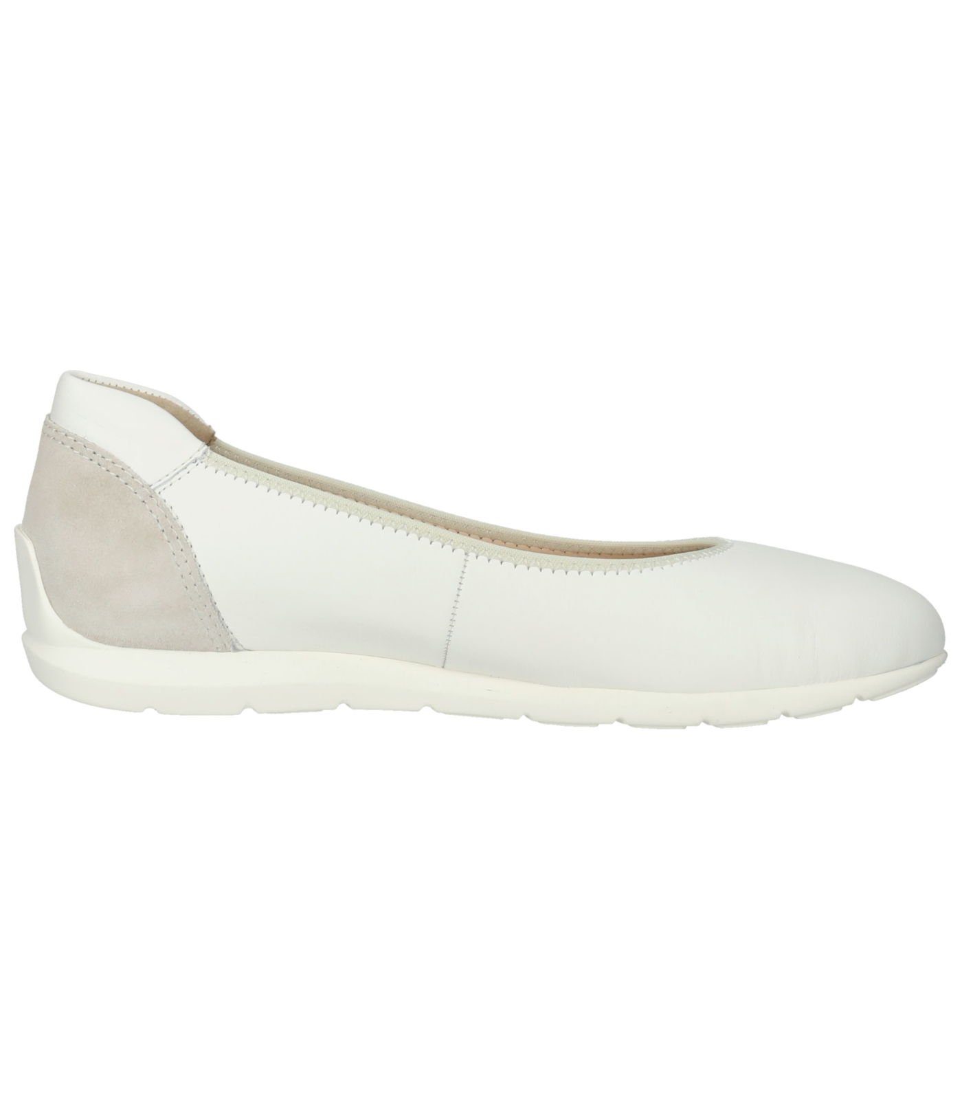 Ballerina Glattleder Ballerinas Cream Ara