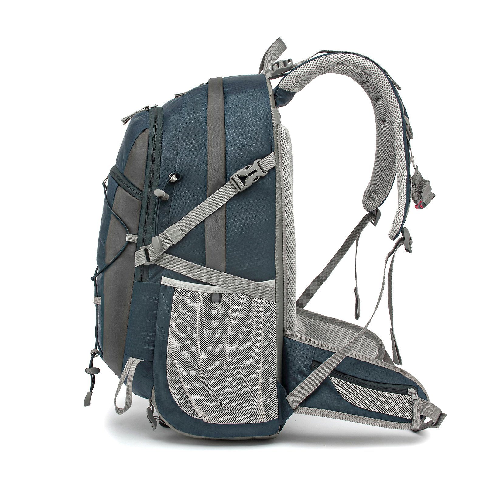 Decke Grau TAN.TOMI Trekkingstöcke, und Einschließlich Schlafsack, mit 1-Rucksack Outdoor-Rucksack 1-Regenabdeckung, 40L etc. Regenschutz), für mit Kompressionsgurte Kletterrucksack (Ausgestattet Regenschutzhülle