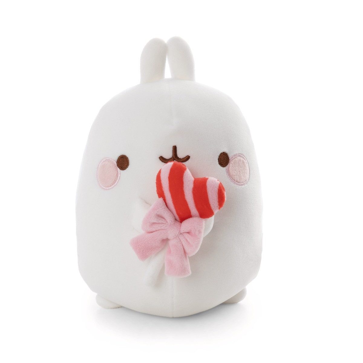 Nici Plüschfigur NICI Plüsch MOLANG mit Lolli weiß 16cm Geschenkverpackung