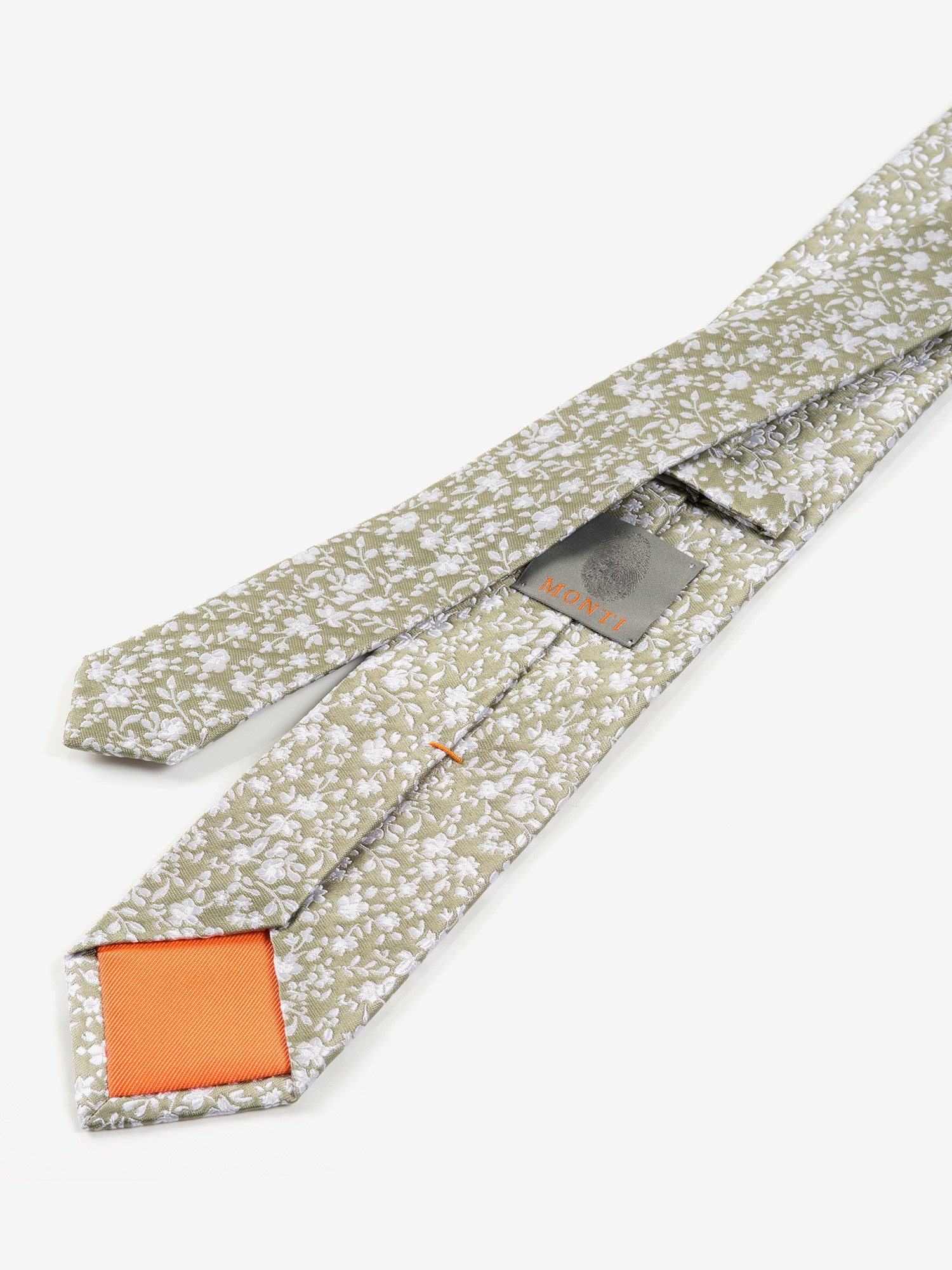 MONTI Krawatte (1-St) aus reiner Seide, mit Blumenmuster, 6,5 cm breit