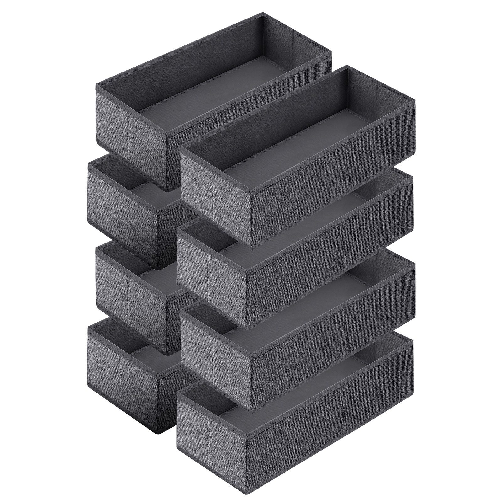 Sekey Aufbewahrungsbox Aufbewahrungsbox Set aus Vliesstoff – faltbarer, 8 St Schubladen Organizer für Schrank und Kleiderschrank 19×40×11 cm