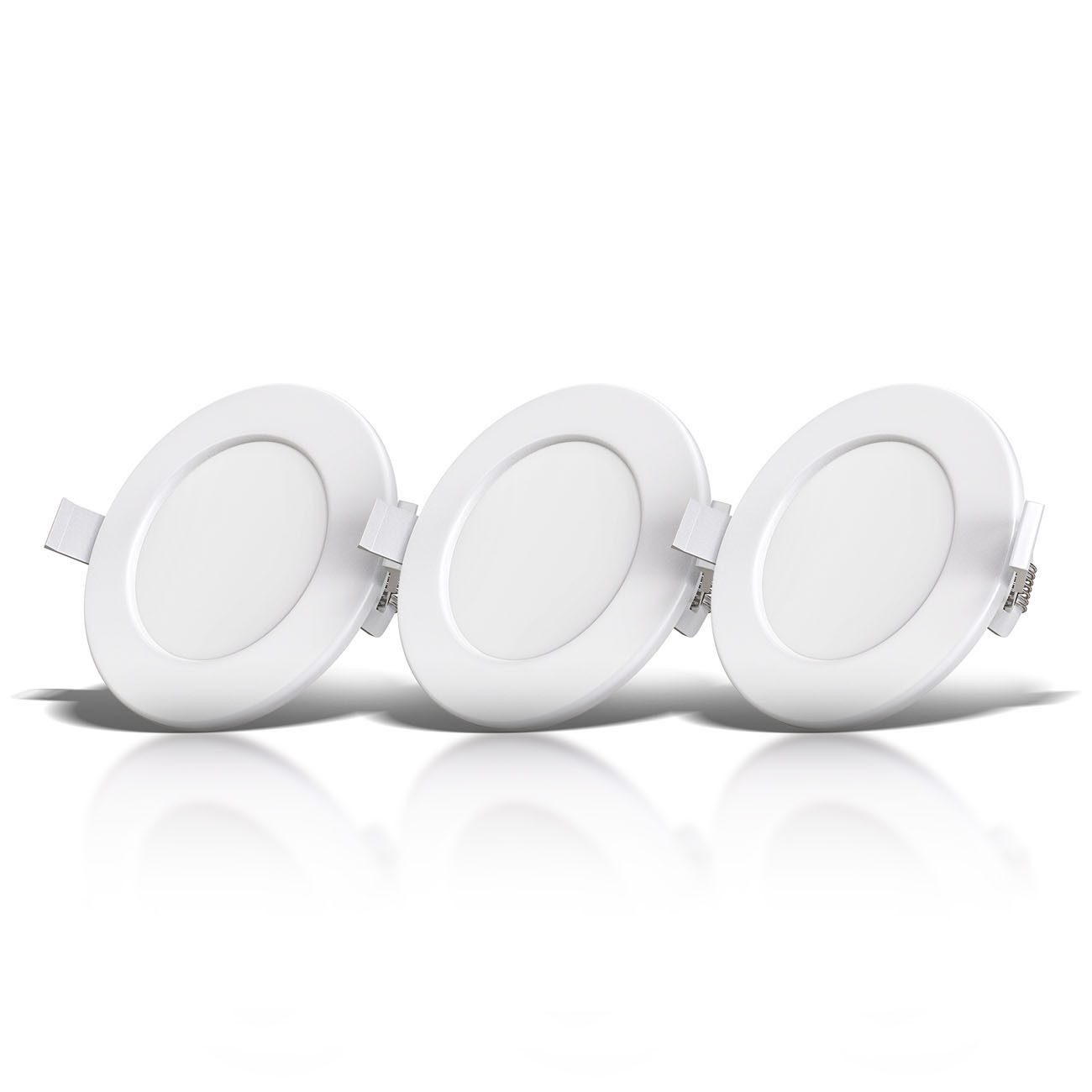 B.K.Licht LED Einbaustrahler Bad Einbauleuchten 9er Set Ultra-flach Ø115x30 günstig online kaufen