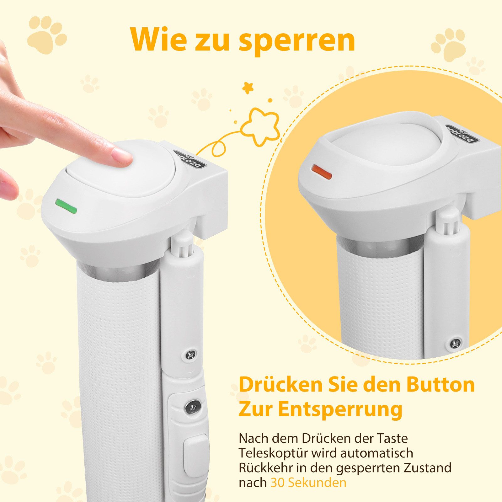 nobleza Treppenschutzgitter Treppenschutzgitter Türschutzgitter Ausziehbar 0-180CM