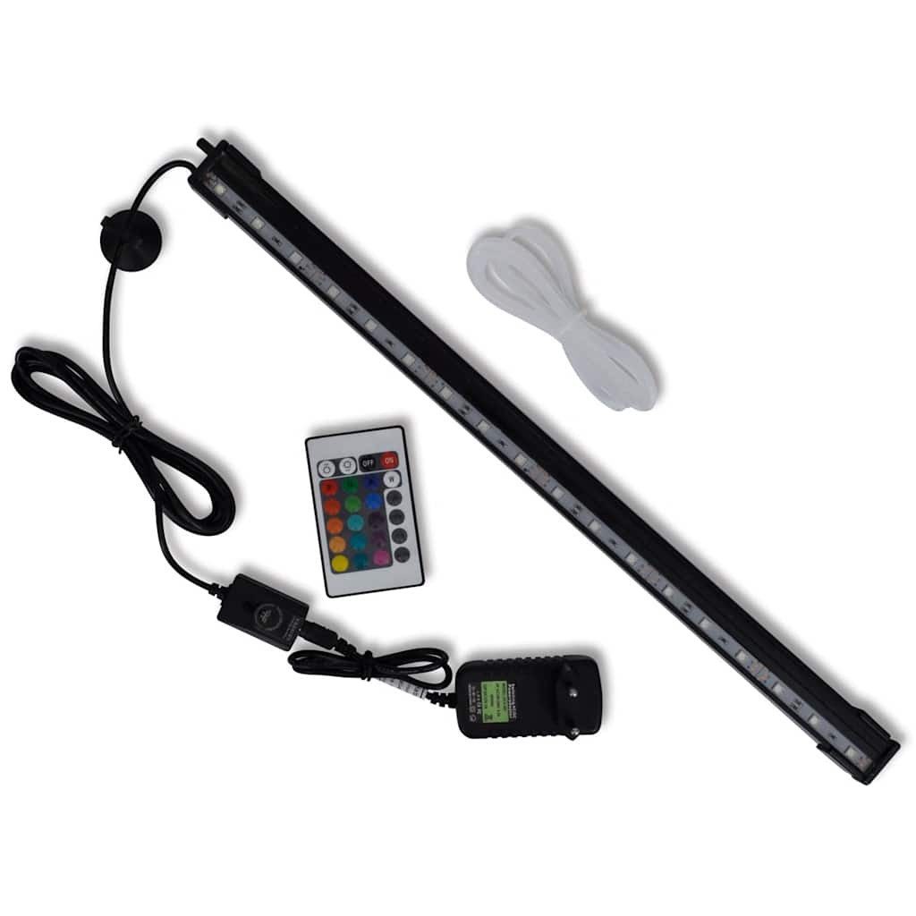 vidaXL LED Aquariumleuchte LED Aquarium-Leuchte Bubble Lampe RGB 48 cm
