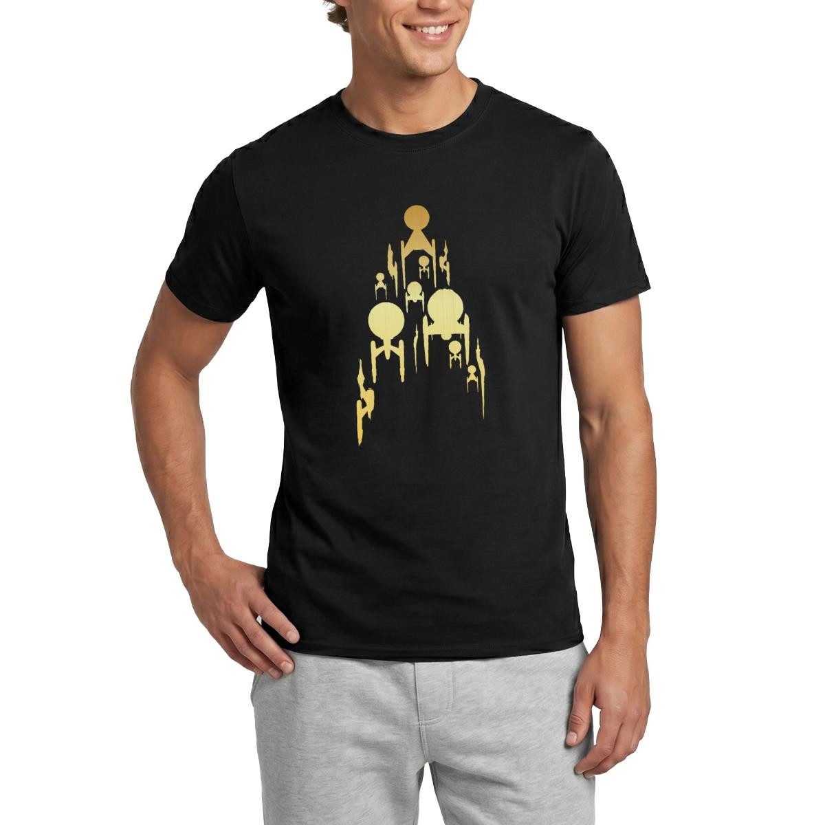 T-Shirt Star Trek Discovery Gold Raumschiff Männer T-Shirt