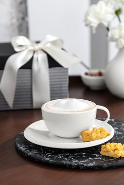 Villeroy & Boch Tasse NewMoon Kaffeetasse mit Untertasse 2tlg., Premium Porcelain