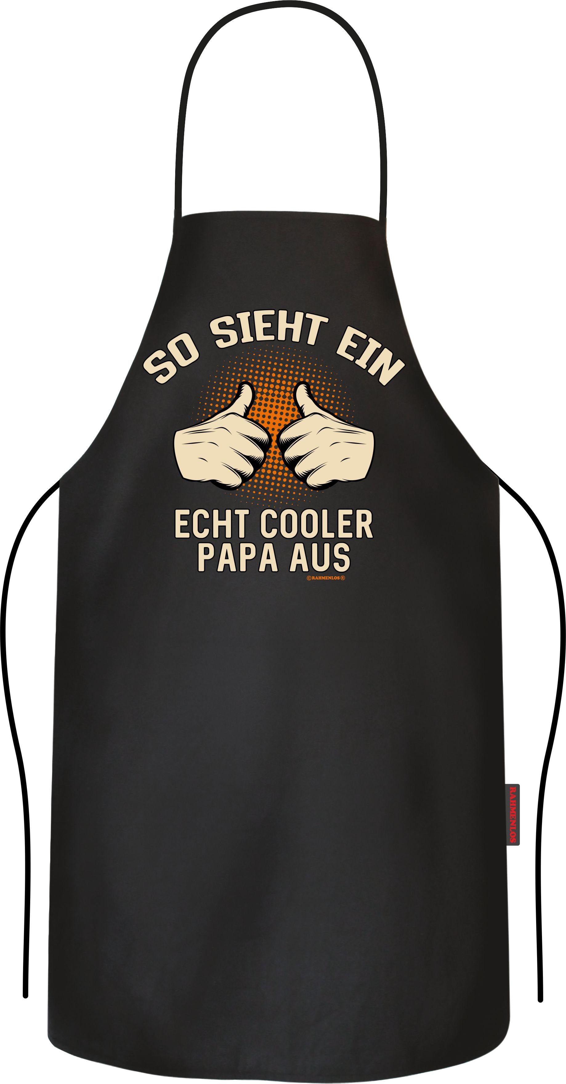 Grillschürze Kochschürze Küchenschürze für Männer: echt cooler Papa