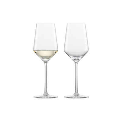 Zwiesel Glas Weißweinglas PURE Weißweingläser 300 ml 2er Set, Glas