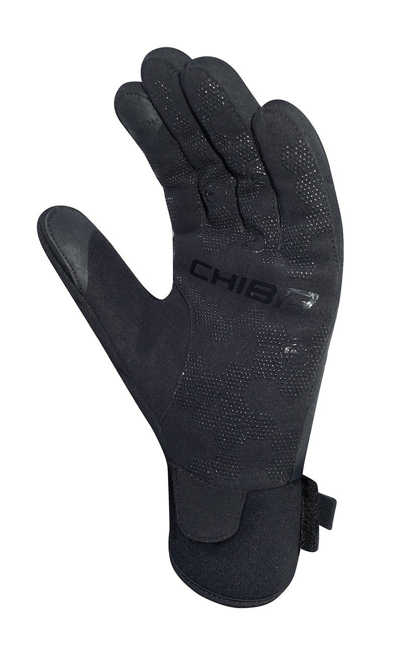 Chiba Fahrradhandschuhe Classic - winddichter Softshell - schwarz/silber - günstig online kaufen