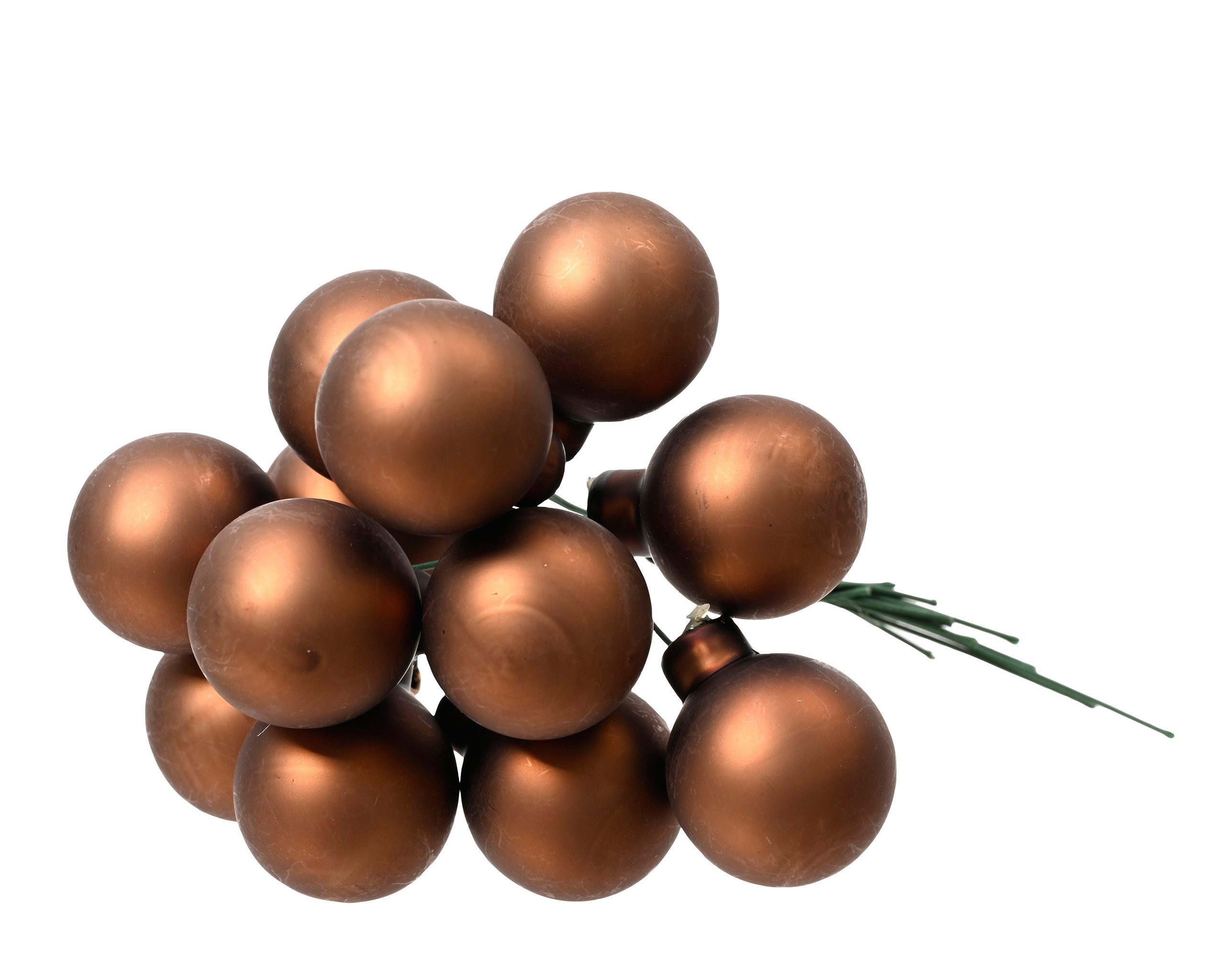 Kaemingk Weihnachtsbaumkugel, Weihnachtskugeln am Draht 2,5cm Glas 12 Stück günstig online kaufen