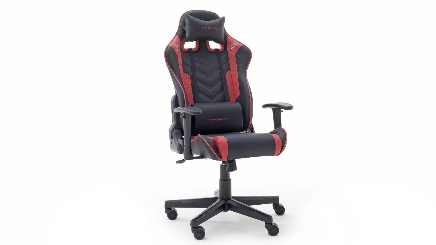 MCA living Gaming Chair Gamingstuhl DX RACER rot schwarz Schreibtischstuhl (1 St)