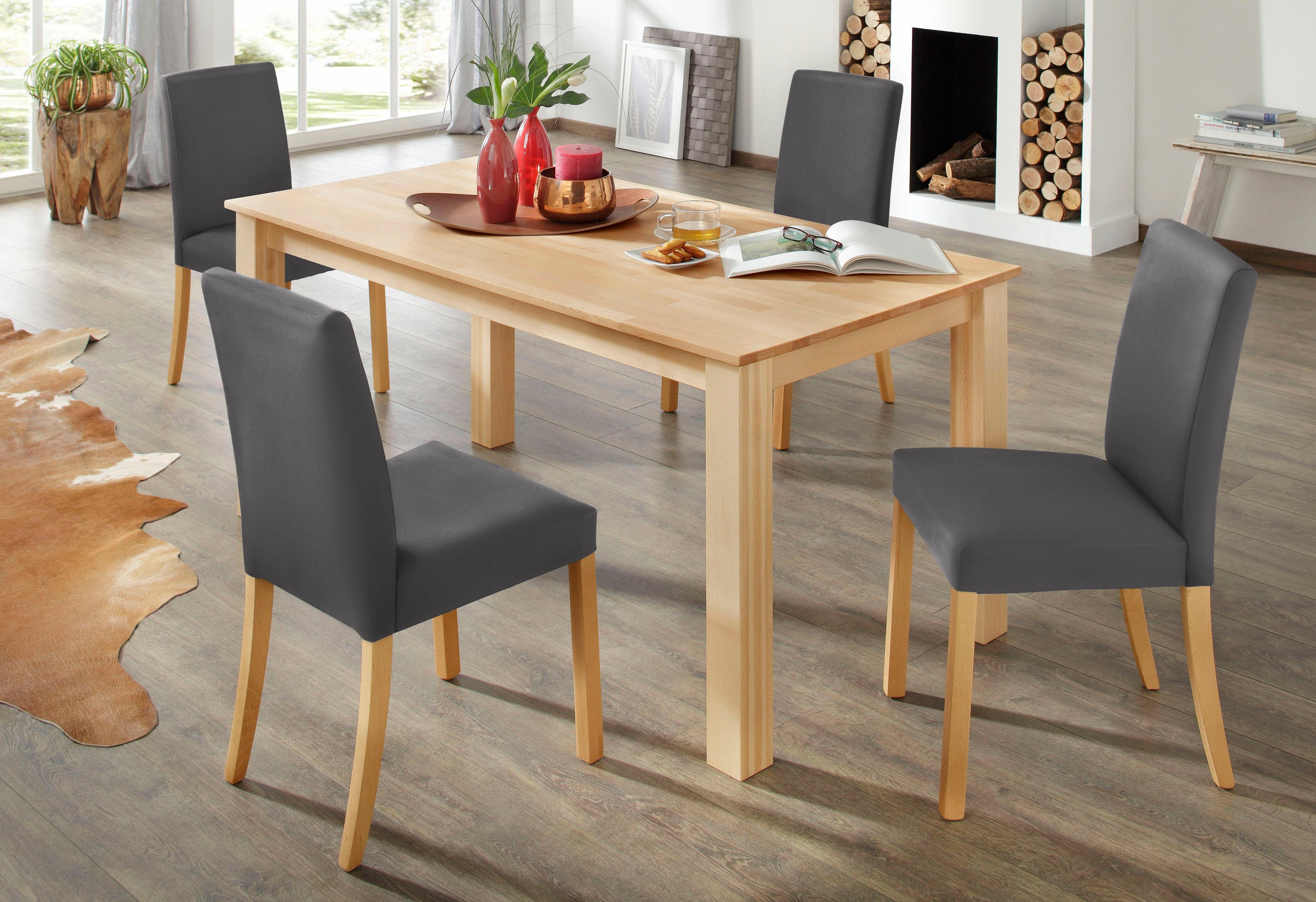 Home affaire Essgruppe, (Set, 5-tlg), Tischgruppe im Landhaus Stil, 1 Tisch günstig online kaufen