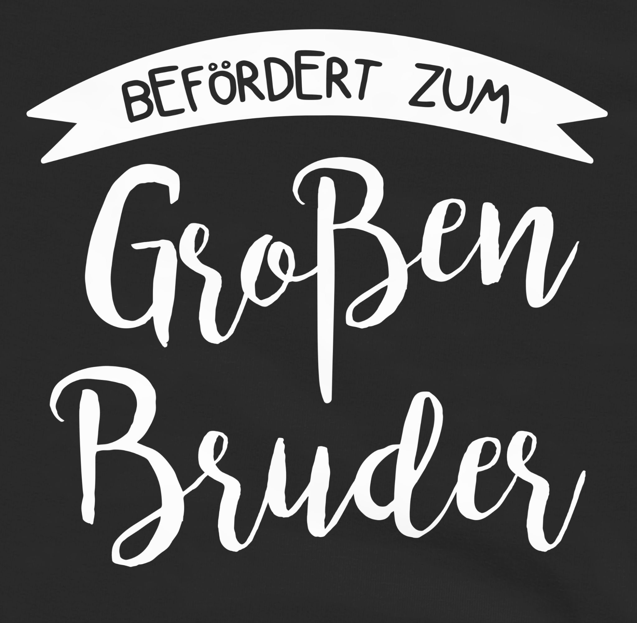 Befördert großen Bruder 1 Bruder Schwarz Sweatshirt Shirtracer Großer zum