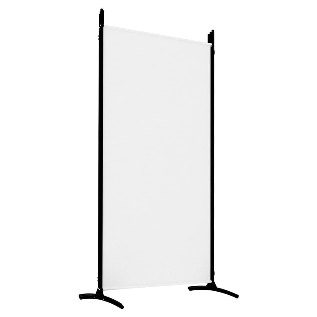 furnicato Raumteiler 5-tlg. cm Paravent Stoff 433x180 Weiß
