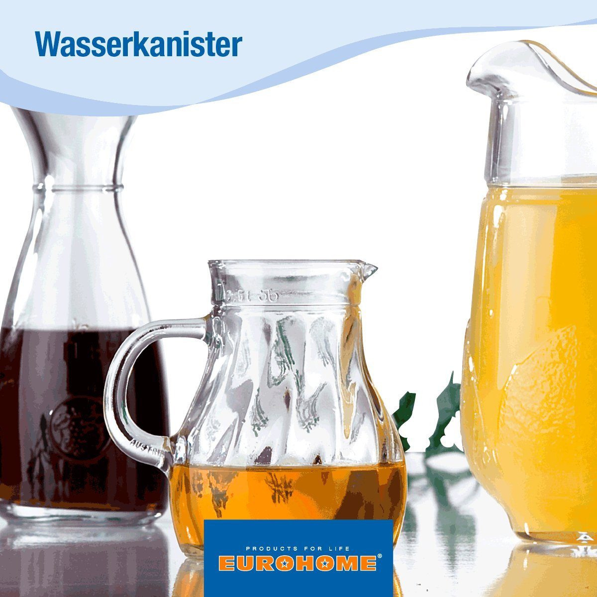 EUROHOME Trinkflasche Sport Trinkflasche 2,2 Liter Kunststoff mit Haltegriff, Wasserflasche Sport 2l - Wasserkanister Kunststoff – Bild 5 von 5