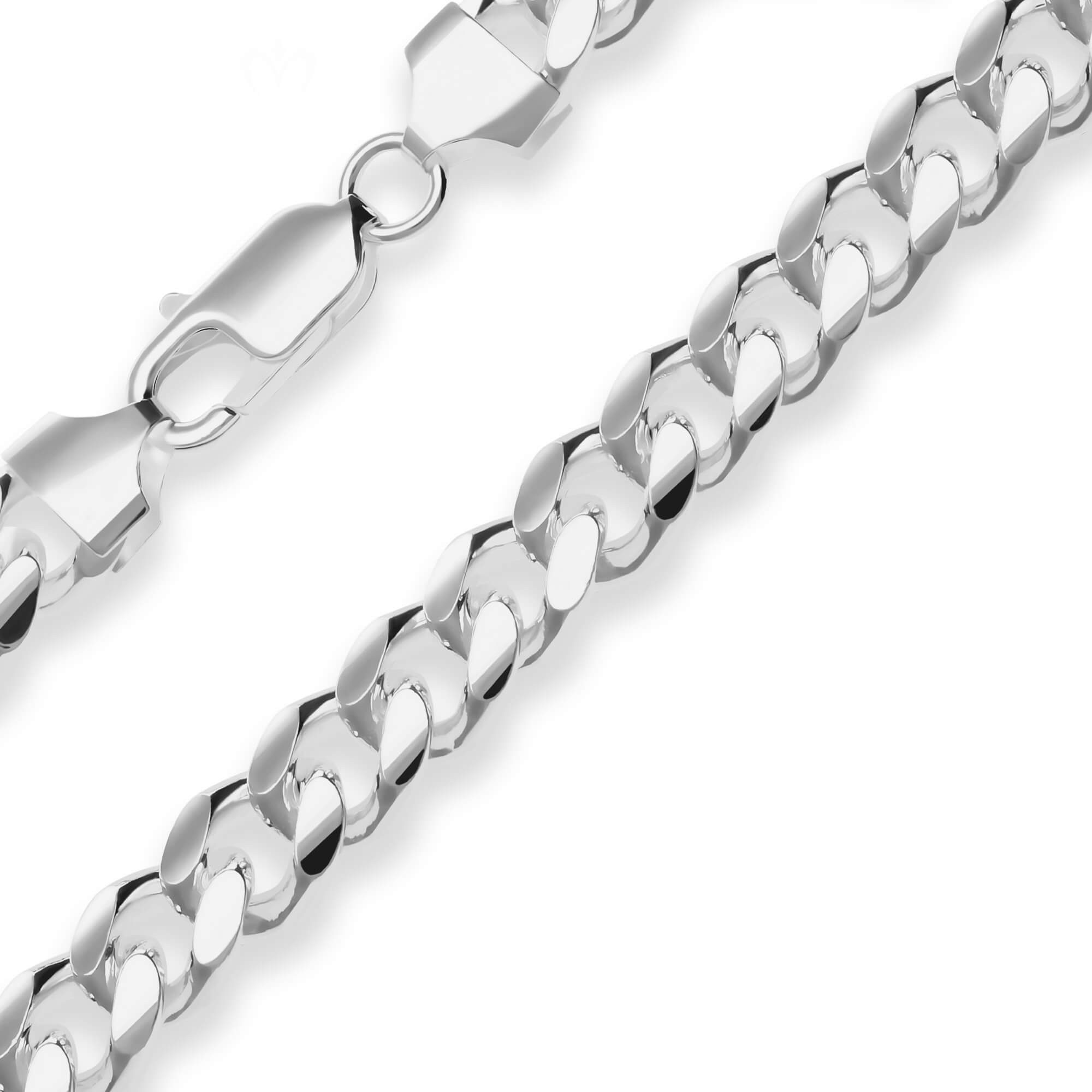 Panzerkette 8,2mm Panzerkette oval aus 925 Silber 50cm