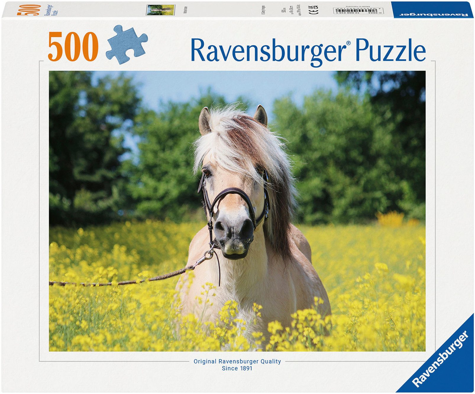 Ravensburger Puzzle Pferd im Rapsfeld, 500 Puzzleteile, Made in Germany günstig online kaufen