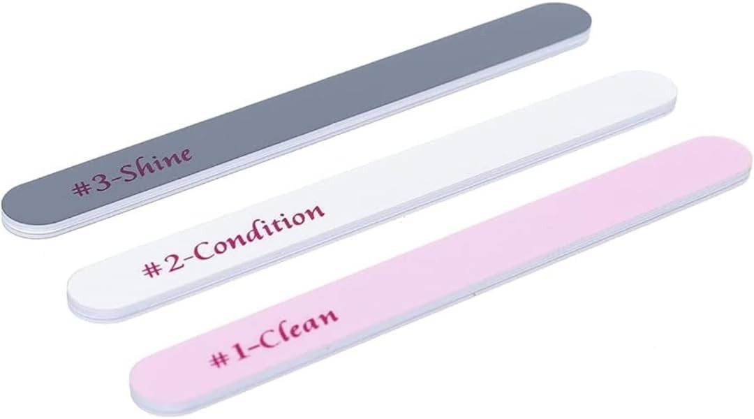 nippes Solingen Polierfeile Set 3-teilig, Zum Nivellieren, Glätten und Polieren der Nägel, 1-tlg., Nagelglanz