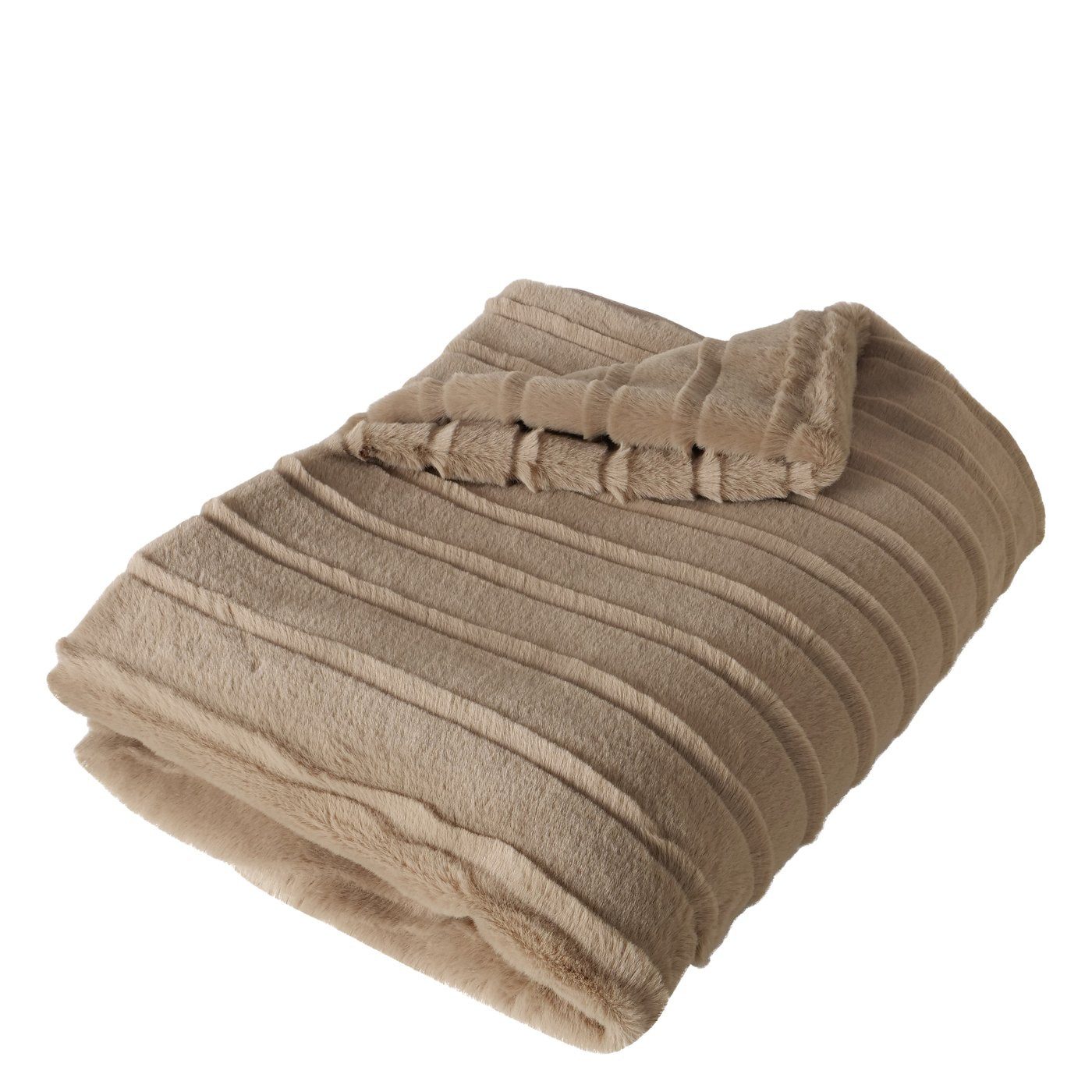 Wohndecke Decke Strofo, 150x200 cm, Polyester, Hellgrau, BOLTZE