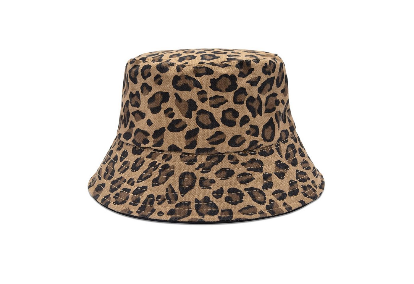 nsihing Sonnenhut Leopardmuster-Sonnenhut, Retro-Anglerhut, unisex, geeignet für Wandern, Strand, Partys und Outdoor-Aktivitäten
