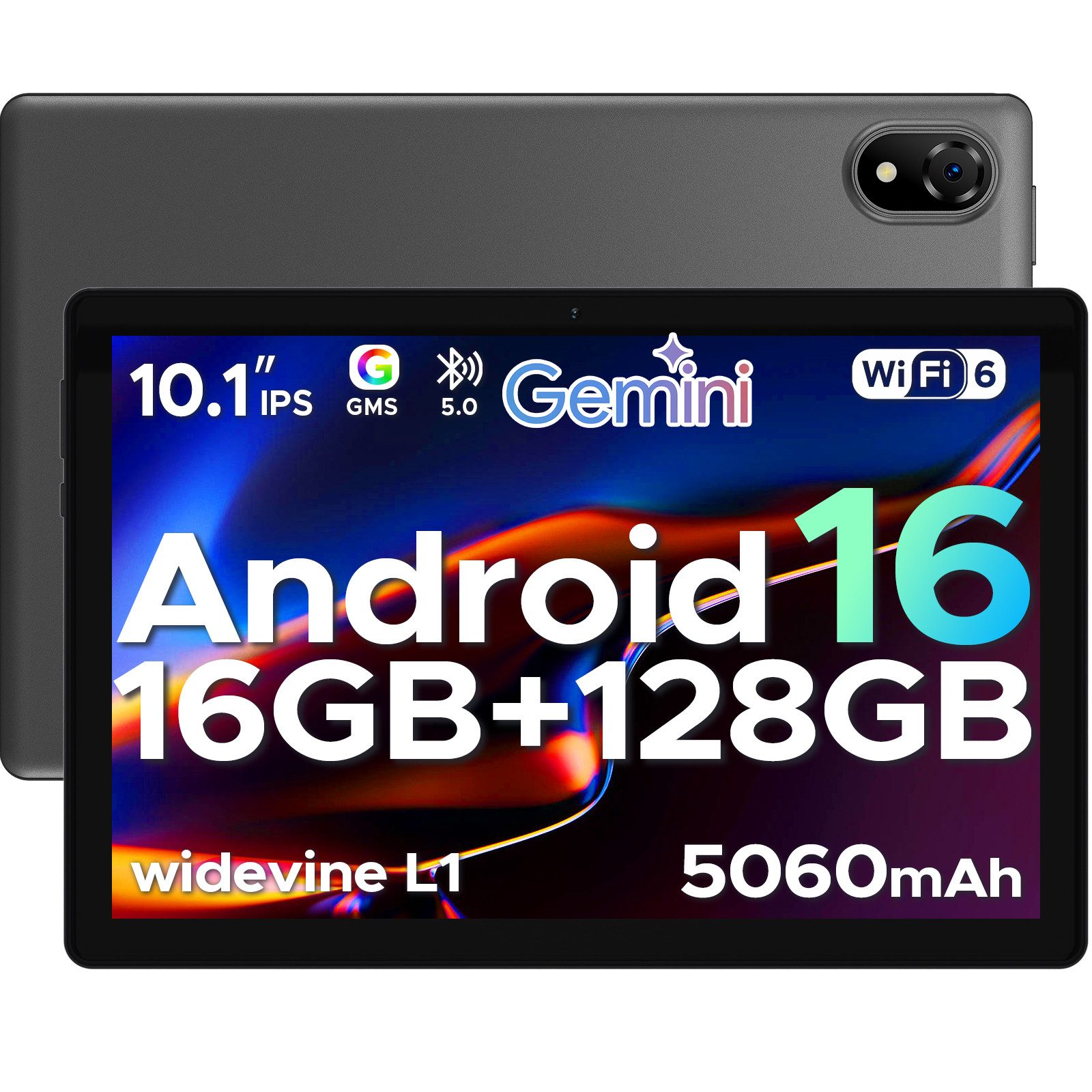 DOOGEE U10 Tablet 10 Zoll, Android Tablet, 4GB RAM+128GB ROM kinder Tablet (10.1", 128 GB, Android 16, WIFI, Gemini AI, Widevine L1, WiFi 6, 5060mAh, Dual Kamera)