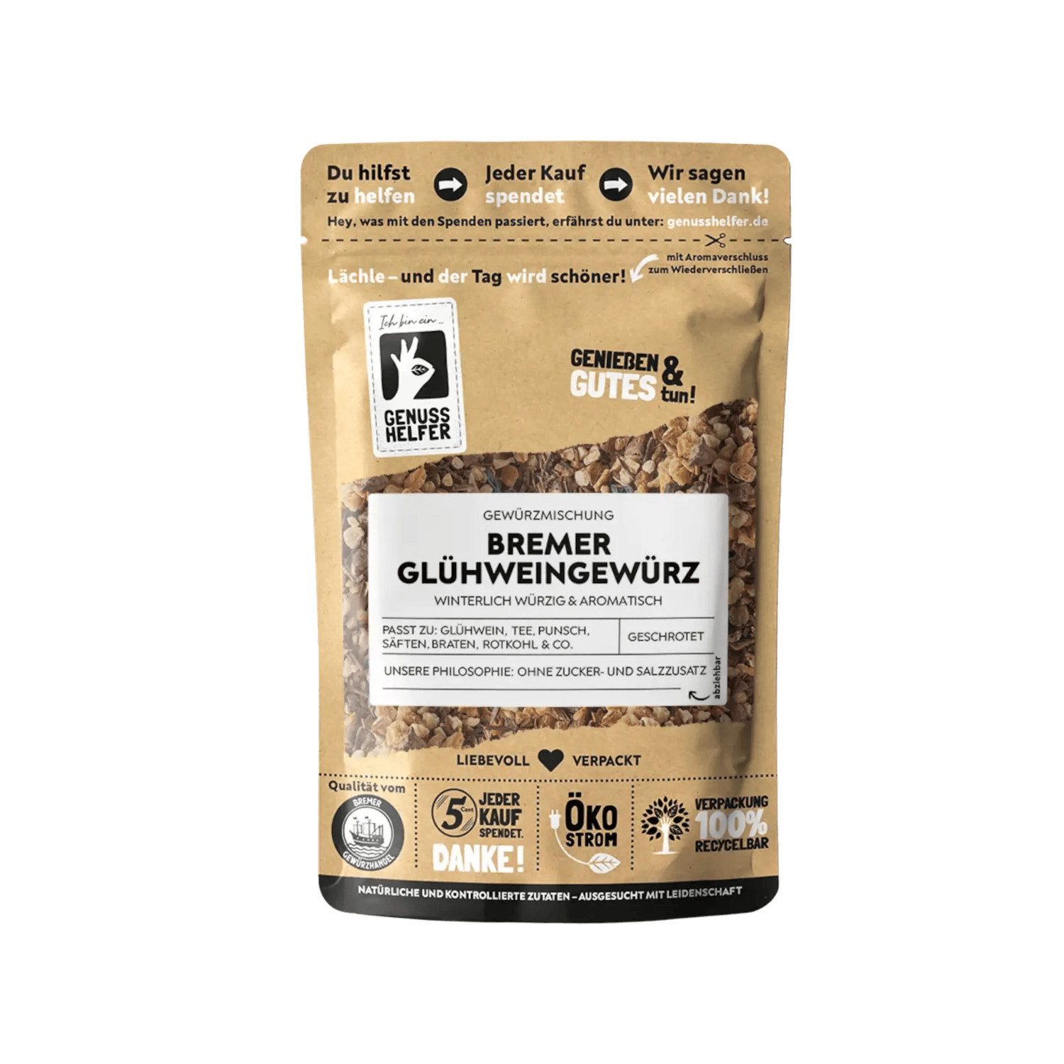 Bremer Gewürzhandel Tee Bremer Glühweingewürz, geschrotet, 100 g