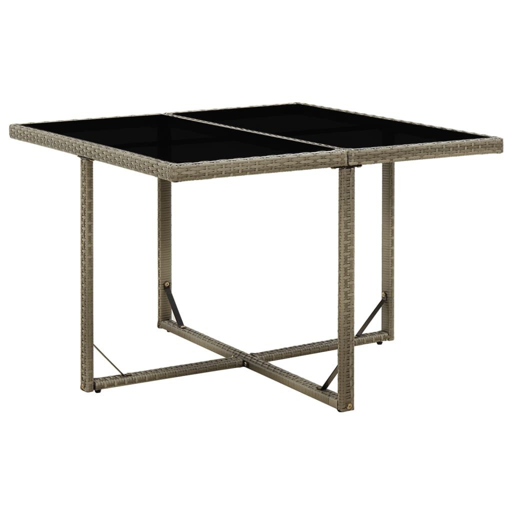 vidaXL Gartentisch Gartentisch Grau 109x107x74 cm günstig online kaufen
