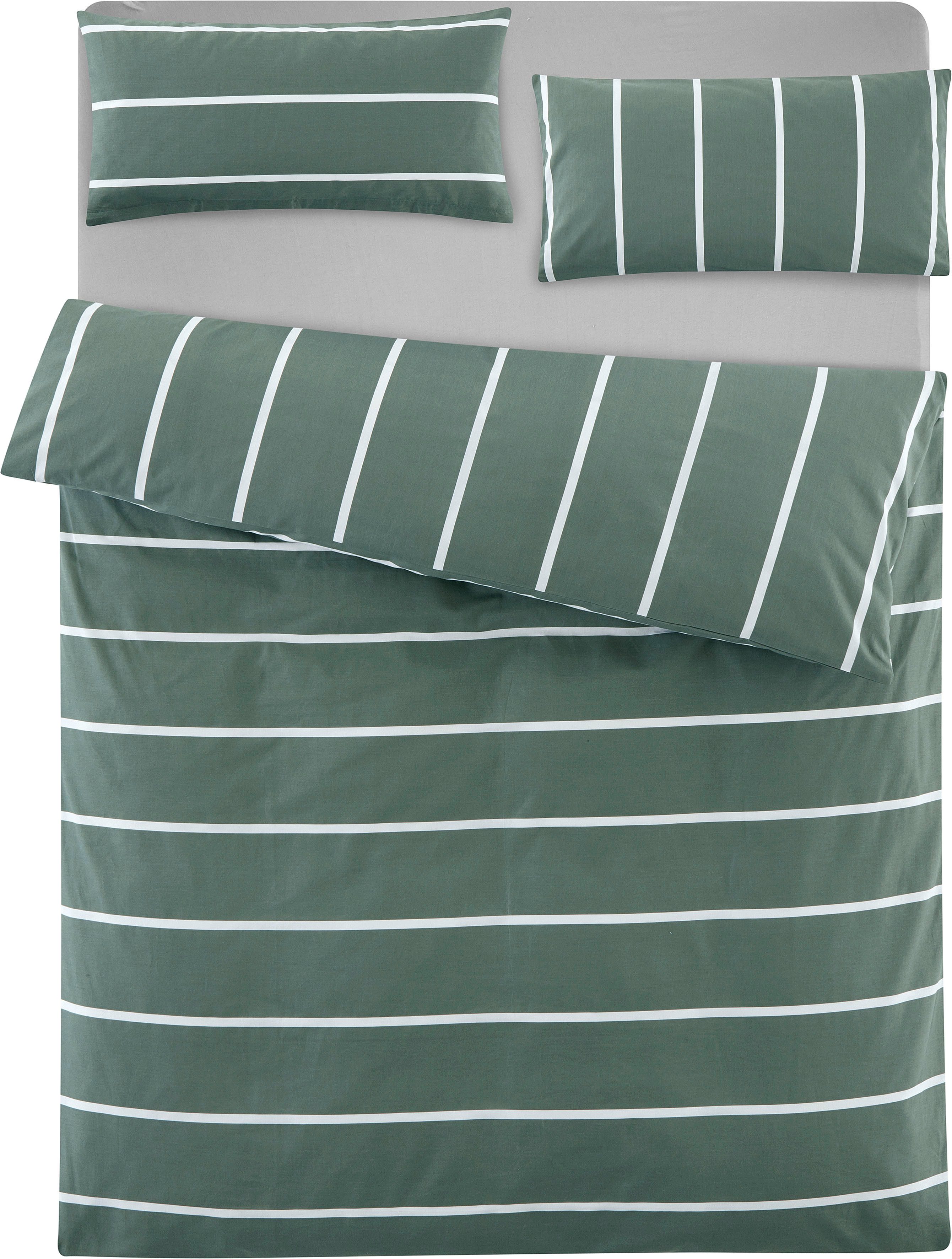 OTTO home Wendebettwäsche MIETTE, Renforcé, 2 teilig, mit modernen Streifen, Bettwäsche ab Gr. 135x200 cm erhältlich – Bild 2 von 5