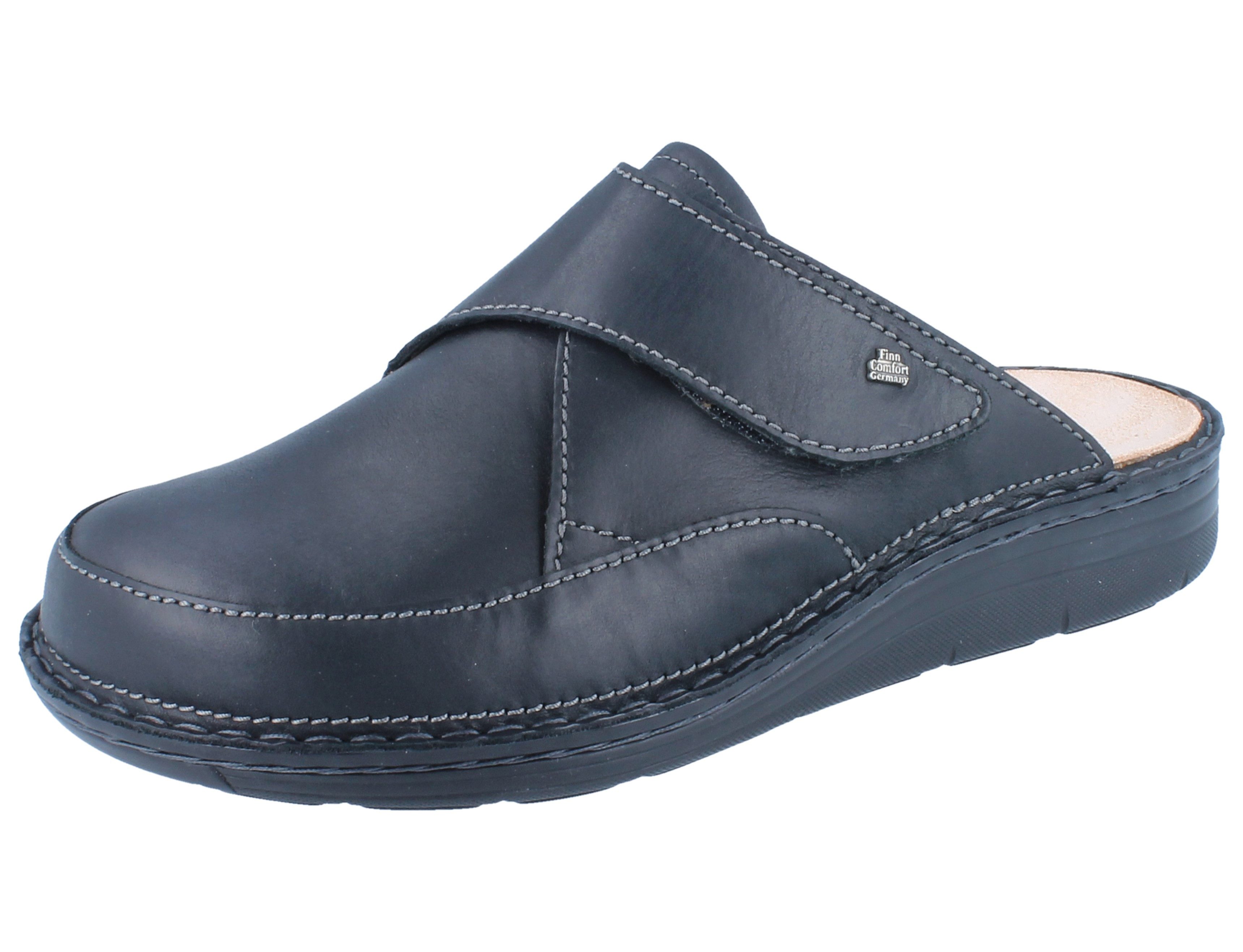 FINN COMFORT Aguilas Herren Clog schwarz Glattleder - Größe: 41 Hausschuh