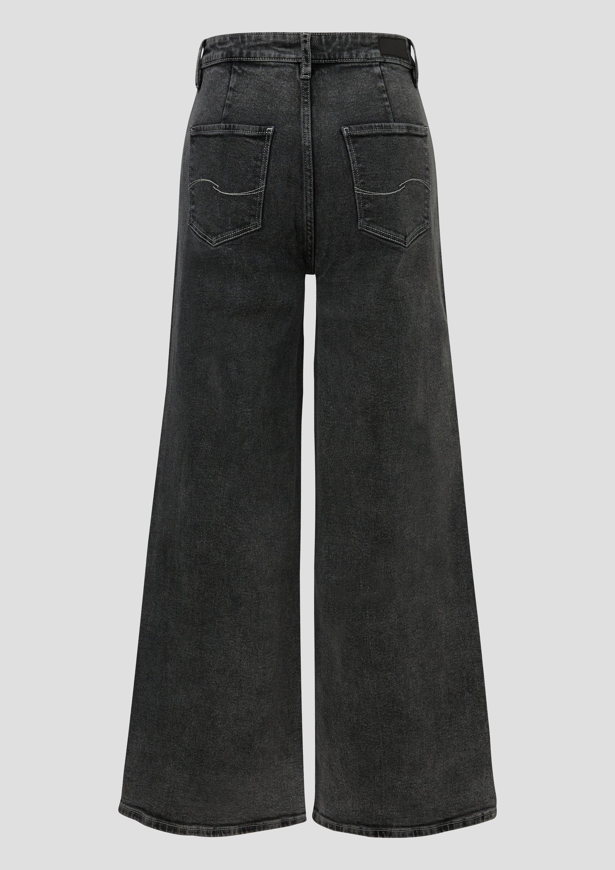 QS Weite Jeans Jeans-Hose CATIE Jeans Catie / Slim Fit / High Rise / Wide L günstig online kaufen