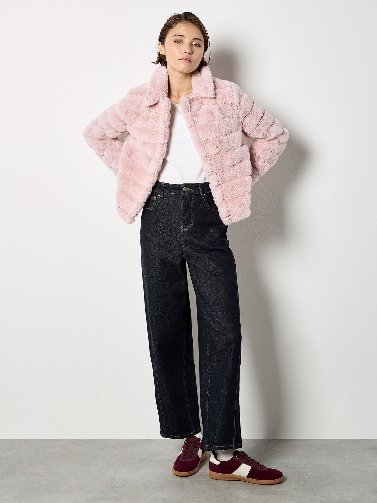 Apricot Fellimitatjacke günstig online kaufen