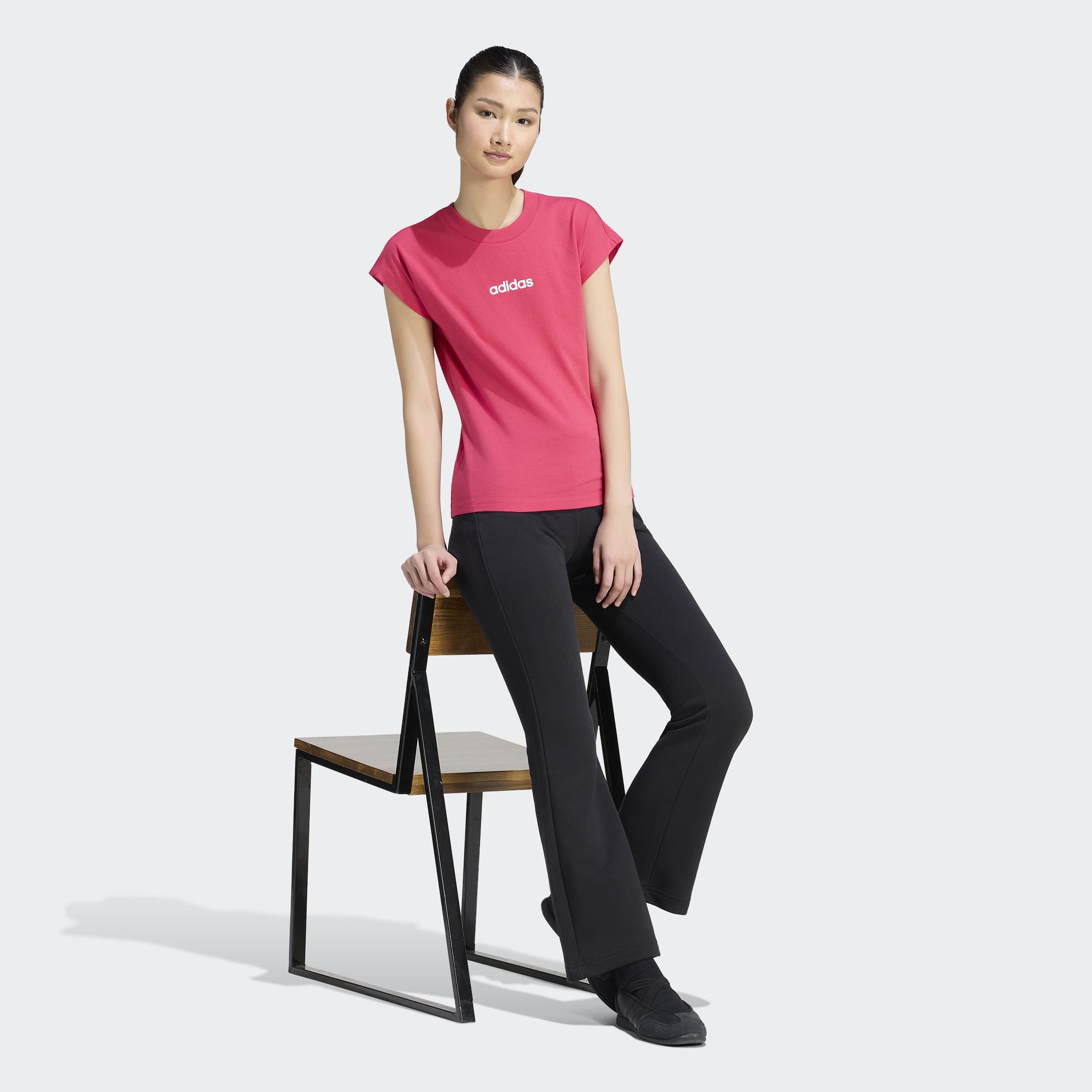adidas Sportswear T-Shirt ESSENTIALS LINEAR COTTON sportlicher Stil, Kurzarm, ohne Verschluss, aus Baumwolle – Bild 5 von 5