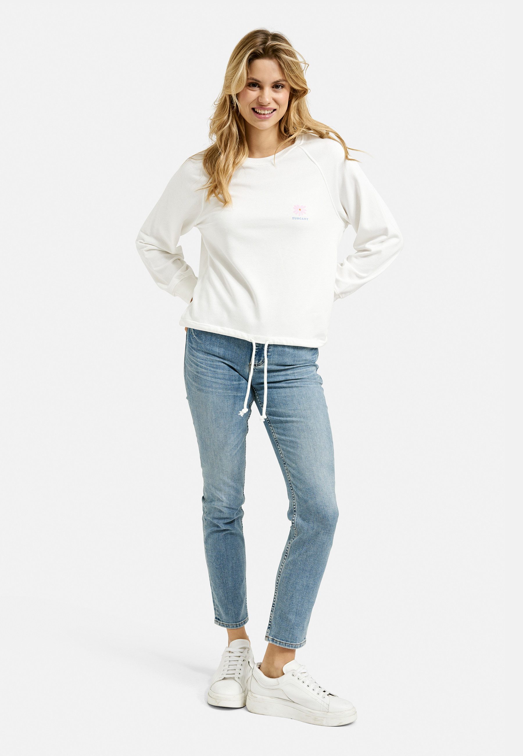 Smith & Soul Sweater mit Bindeband im Saum
