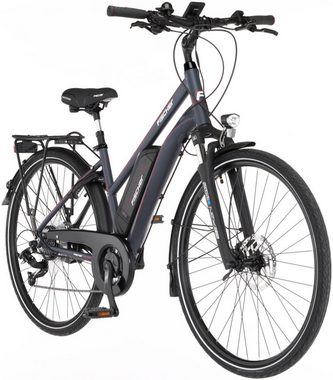 FISCHER Fahrrad E-Bike VIATOR 2.0 418 44, 8 Gang Shimano Acera Kettenschaltung Schaltwerk, Kettenschaltung, Heckmotor, 418 Wh Akku, (mit Akku-Ladegerät, mit Werkzeug), Pedelec, Elektrofahrrad für Damen, Trekkingrad