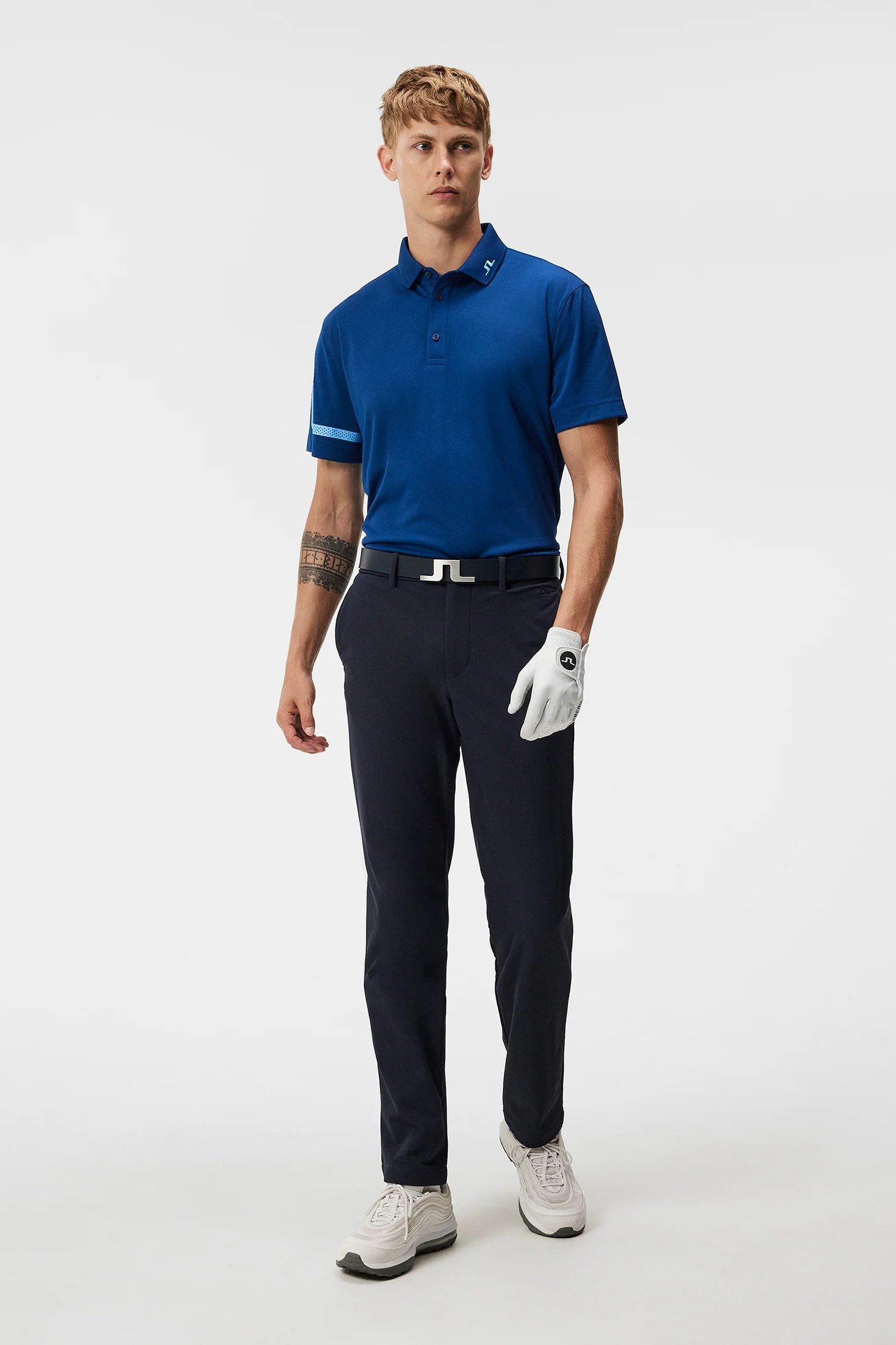 J.LINDEBERG Golfhose J.Lindeberg Golf Hose Axil Fleece Twill Navy Herren