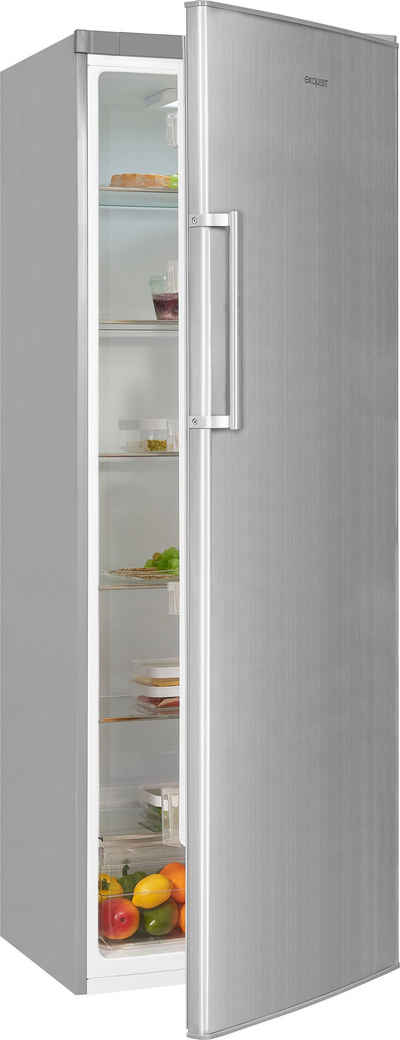 exquisit Kühlschrank KS350-V-H-040E inoxlook, 173 cm hoch, 60 cm breit, 331 L Volumen