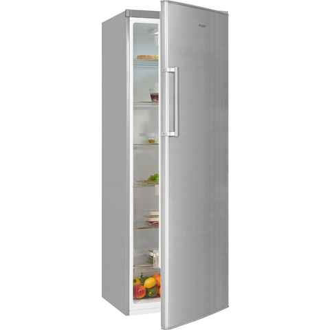 exquisit Kühlschrank KS350-V-H-040E inoxlook, 173 cm hoch, 60 cm breit, 331 L Volumen