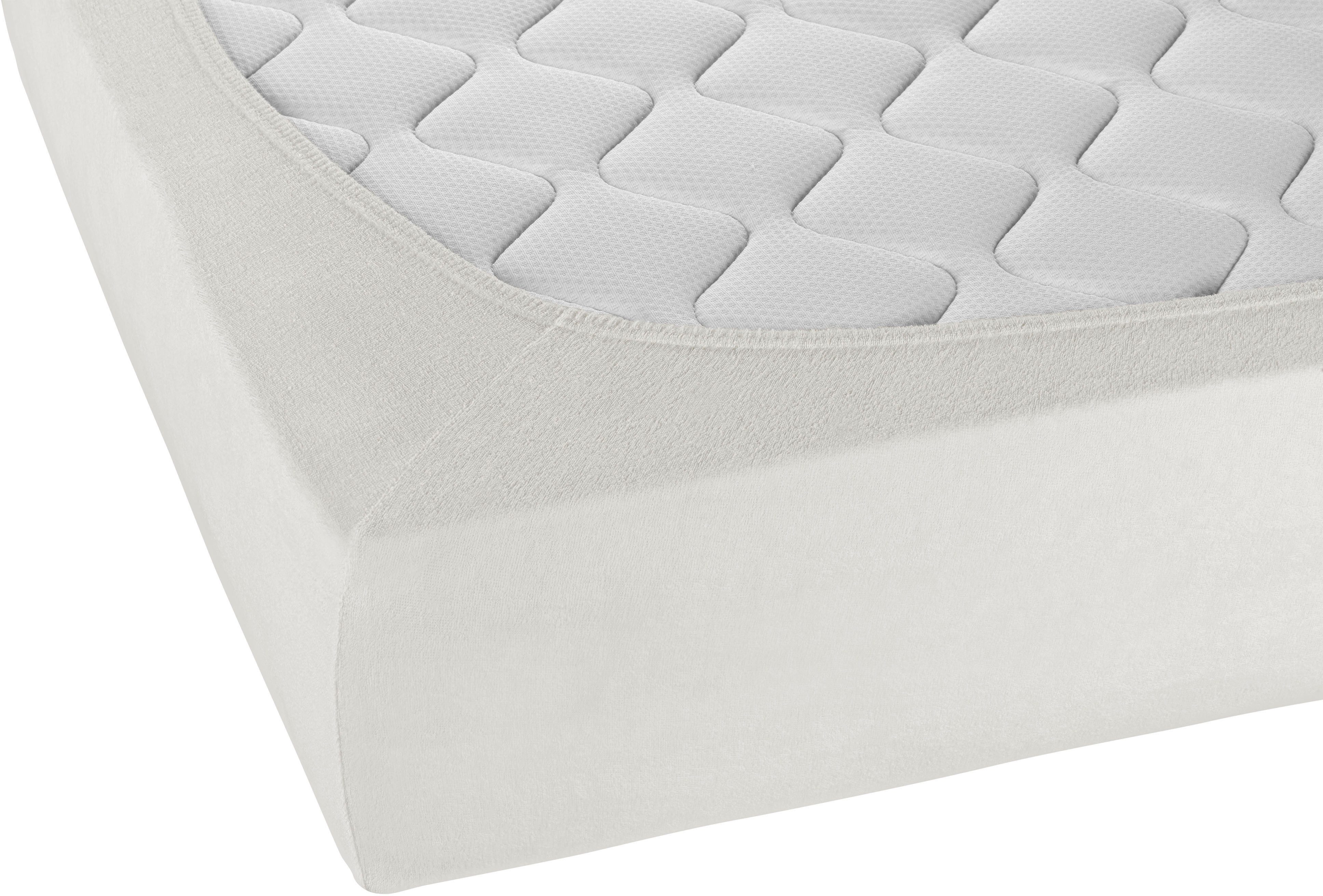 Biberna Spannbettlaken 0012344 Premium Frottee-Stretch Spannbetttuch 80% Baumwolle, Frottee, Gummizug: rundum, (1 Stück), Frottee-Stretch, Rundumgummi, bügelfre – Bild 5 von 5