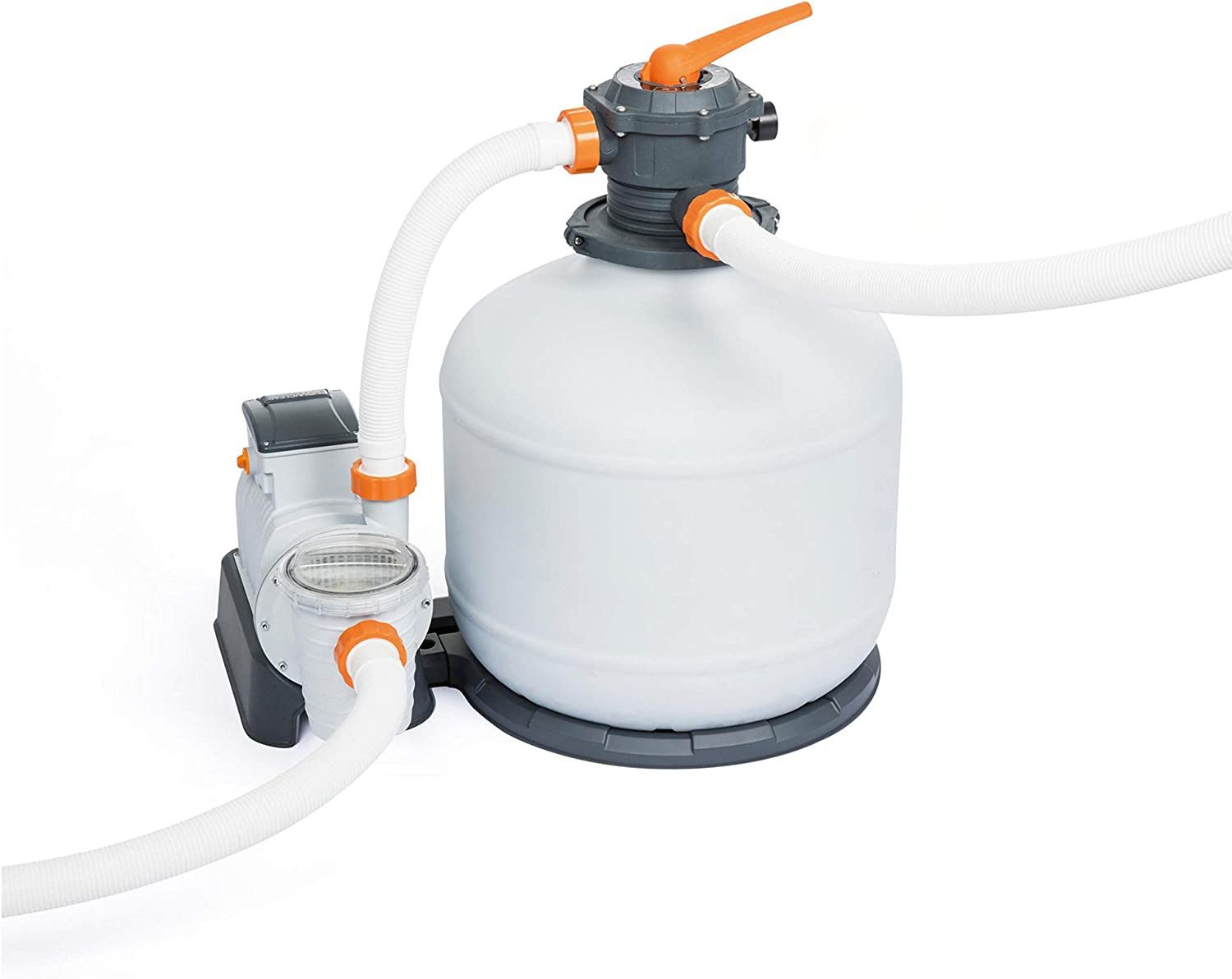 Bestway Pool-Filterpumpe Bestway Flowclear Sandfilteranlage mit Zeitschaltuhr 11,355 l/h, Farbe: grau