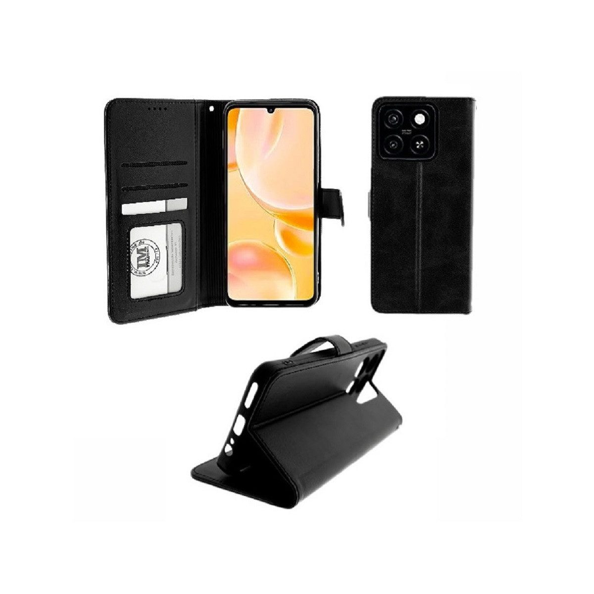 COFI 1453 Smartphone-Hülle Buchtasche mit Magnetverschluss Handyhülle mit Kartenfächern