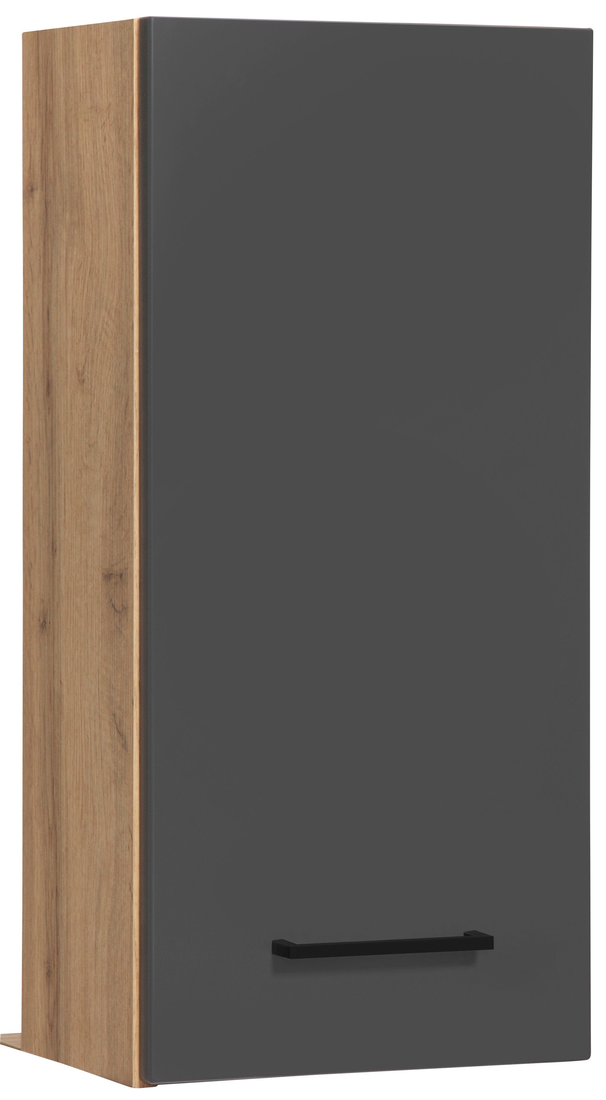 Hängeschrank HELD Germany wotaneiche Made MÖBEL und Farben Einlegeböden, in Tür, | 1 cm, verschiedene Ausführungen Trento, grau Breite matt 30 2 Badmöbel,
