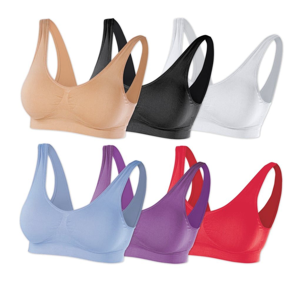 SLIMmaxx Bügelloser BH SLIMmaxx Super-BH 6er-Set XL (44/46) mehrfarbig Supe günstig online kaufen