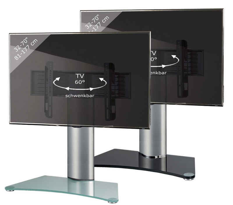 VCM TV Standfuß Aufsatz Erhöhung Alu Glas Windoxa Maxi TV-Ständer, (1-tlg)