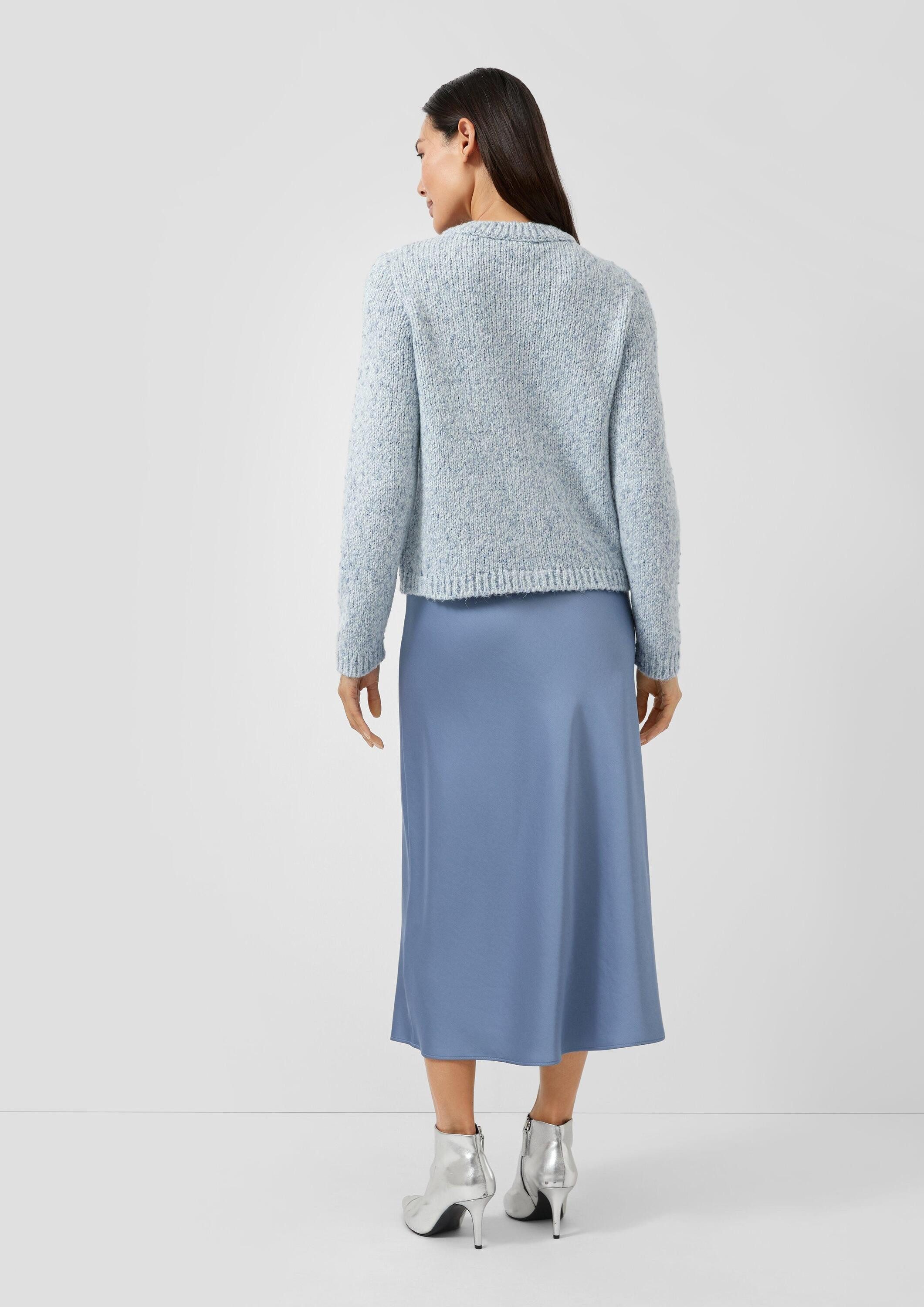 s.Oliver Cardigan Strickjacke Strickjacke aus Alpakamix mit angedeuteten Taschen