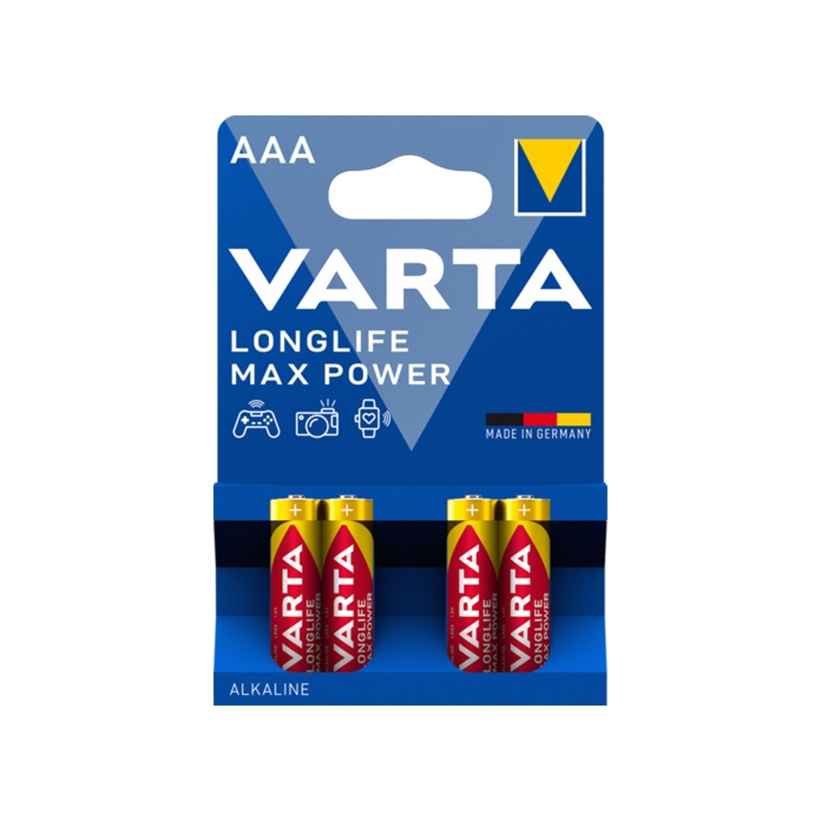 VARTA Batterie Longlife Max Batterie 4xAAA Power