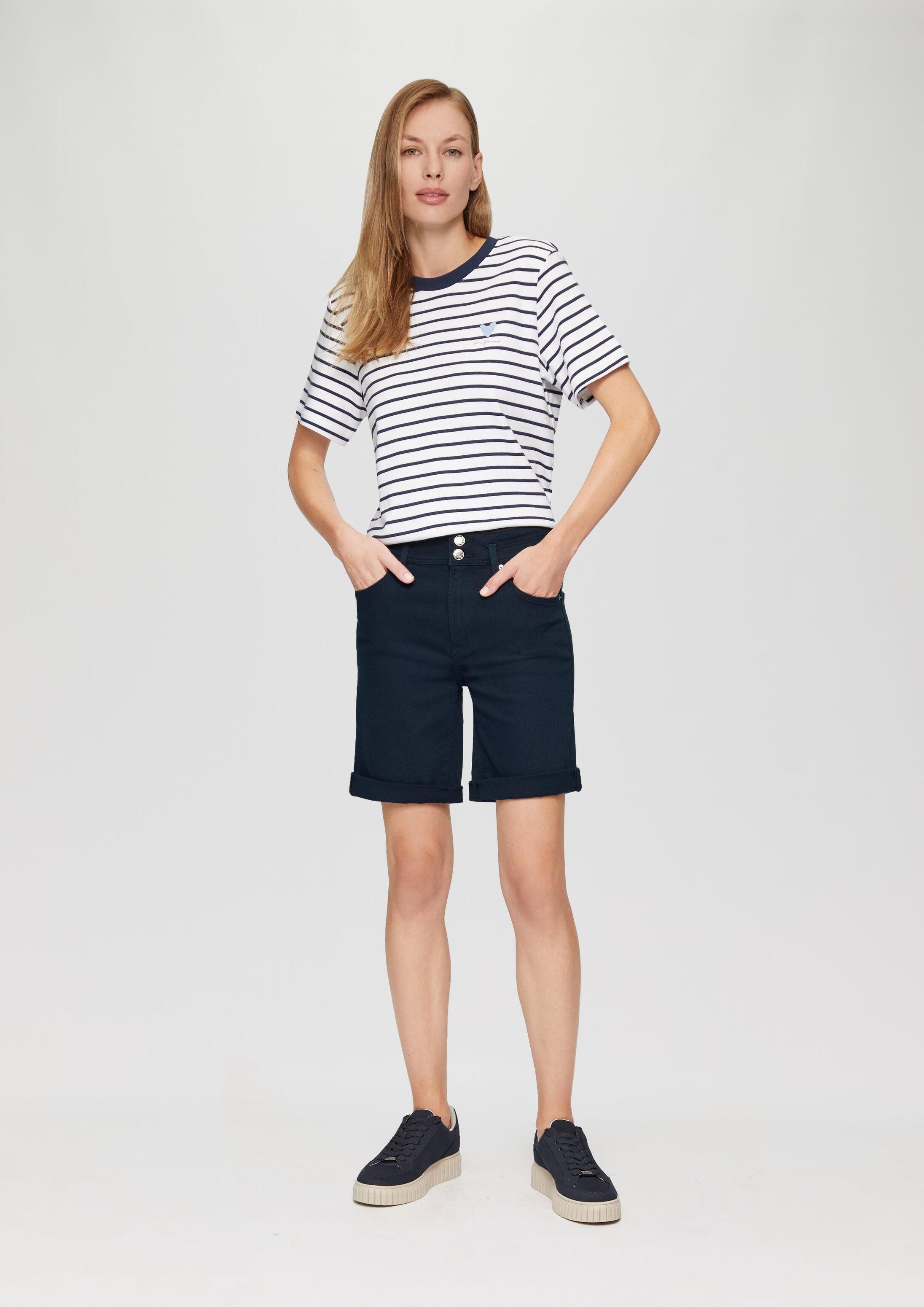 s.Oliver Jeansshorts Jeans-Hose BETSY Bermuda-Jeans Betsy / Slim Fit / Slim Leg / mit gekrempeltem Saum