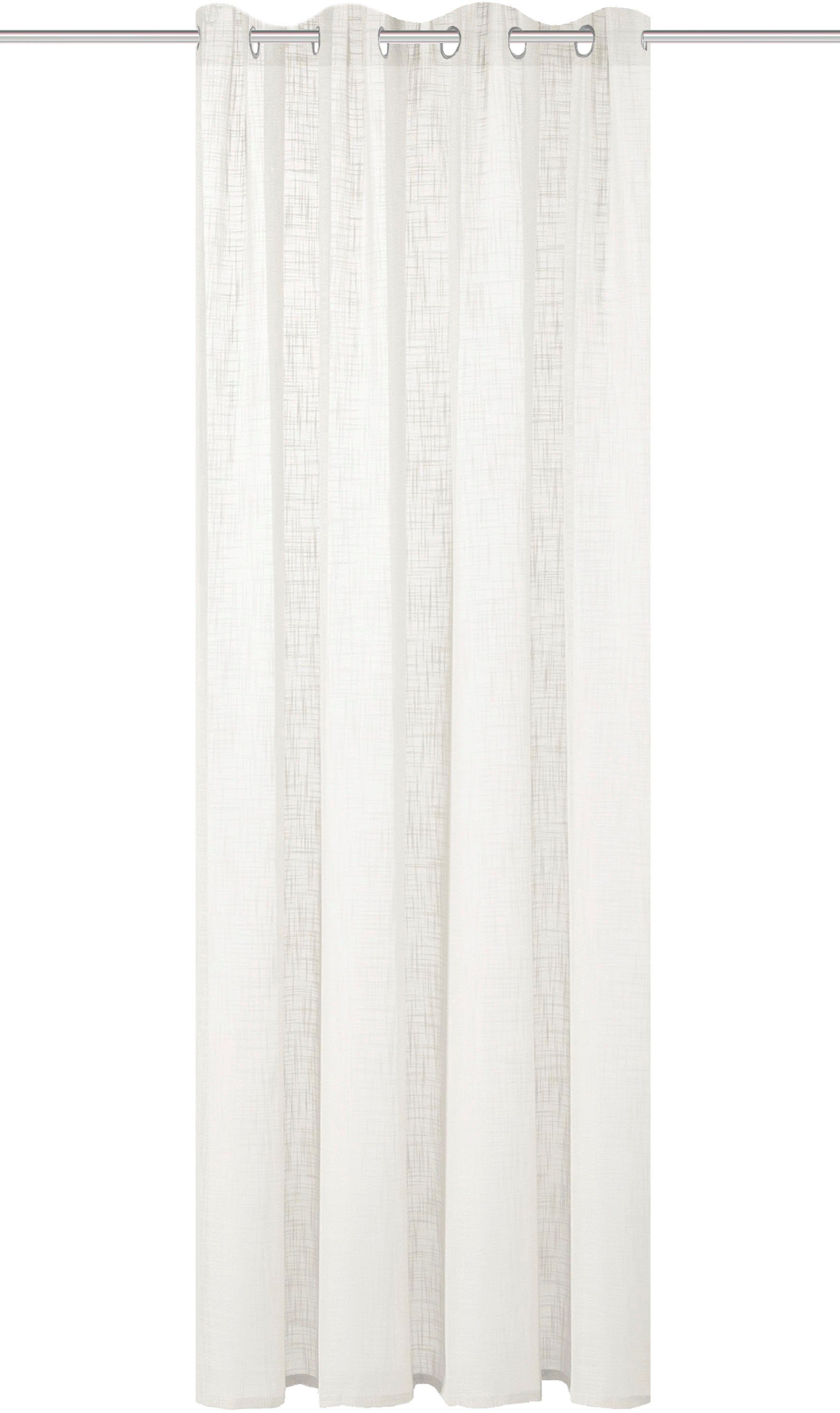 Home Basics Vorhang SOFTY (1 St), Ösen, halbtransparent, Ösenschal SOFTY Uni